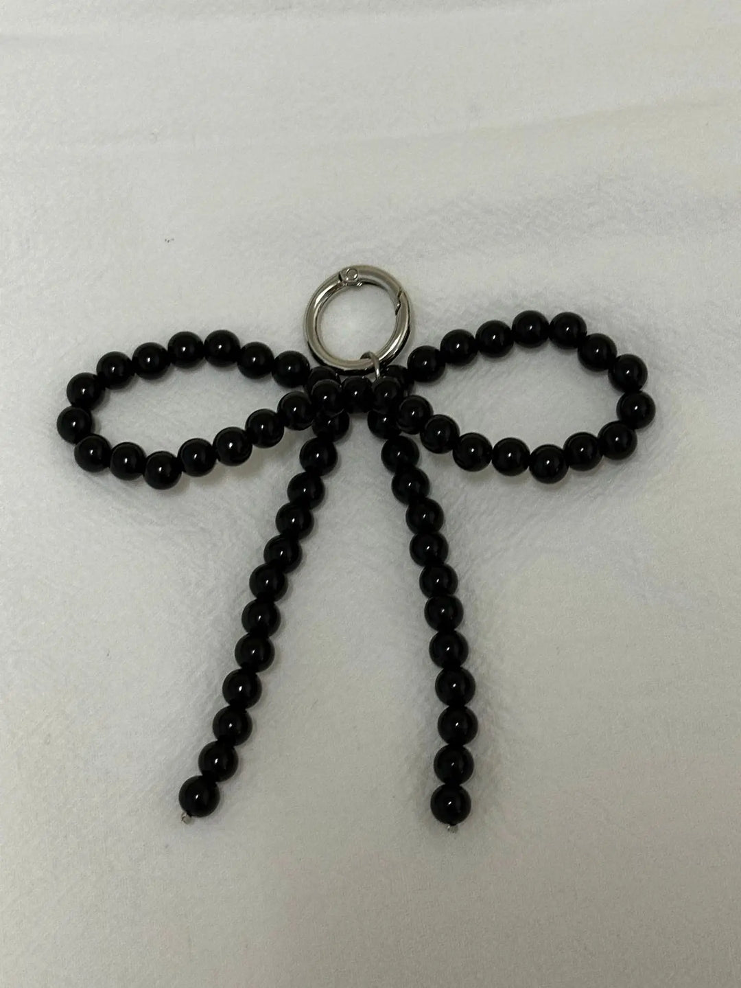 Beaded Pearl Bow Keychain Y2K Bag Charm Cute Gift Accessory
