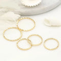 14K Gold Plated Brass jewellery Ring Connectors Pack 10Pc