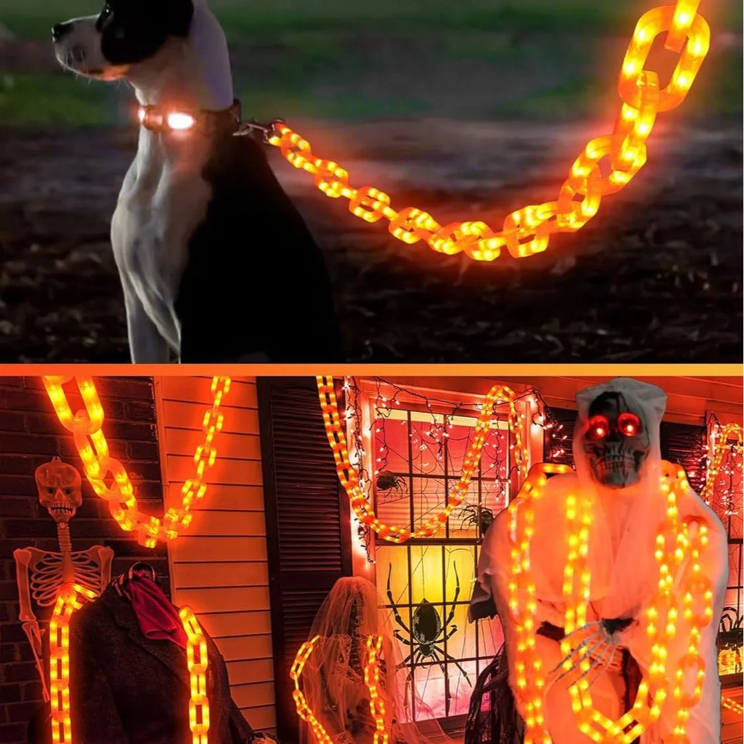 Solar Battery Halloween Chain Lights Waterproof 8 Modes