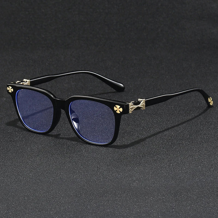 Blue Light Blocking Glasses - Oversized Frame Computer Eyewear With Rhinestone Decor, Fall 2026 Trend Gift