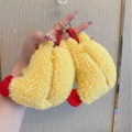 Tempura Shrimp Plush Earphone Bag Keychain Accessory
