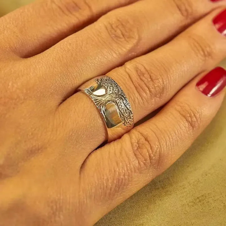 Tree Of Life Ring Unisex Vintage Carved jewellery European American Fashion Fall 2026 Trend Gift Idea