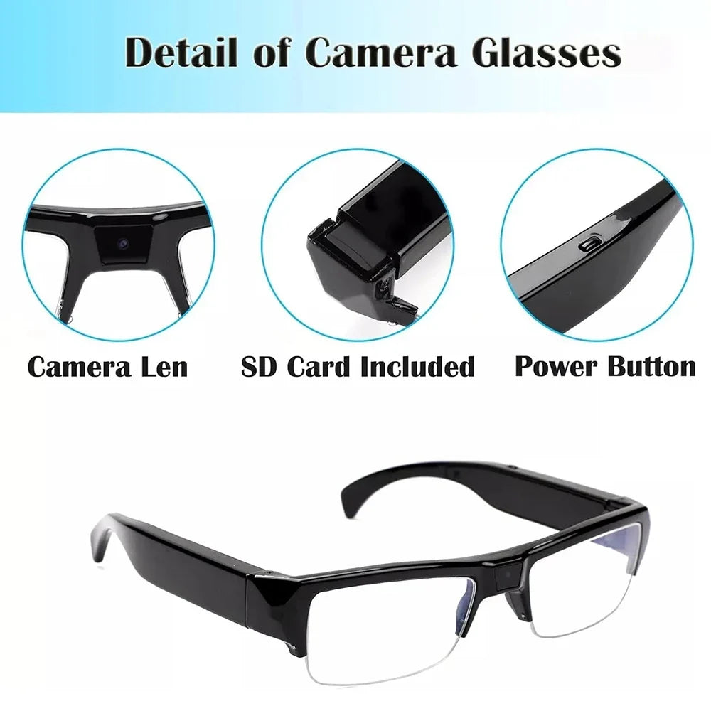 1080P Mini Camera Smart Glasses Portable Sports Glasses