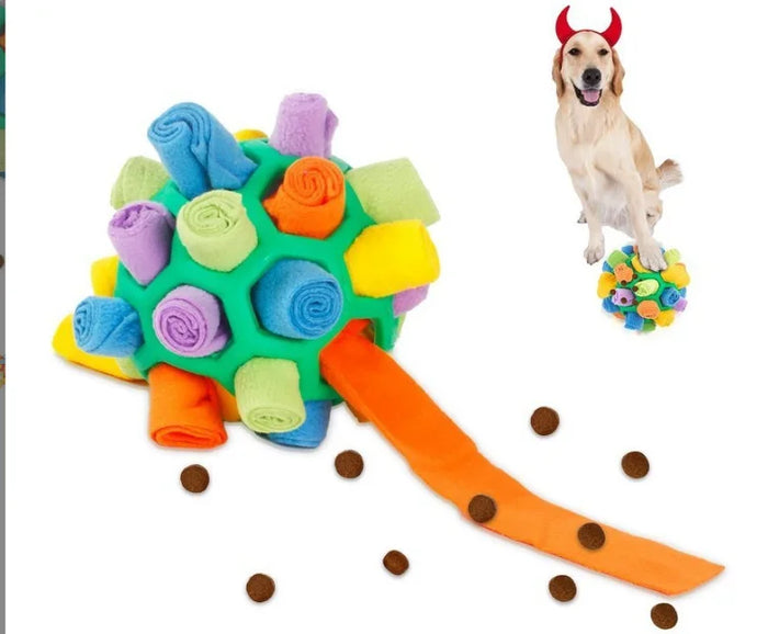 Dog Snuffle Ball Toy – Bite Resistant Rubber Interactive Nose Work Foraging Enrichment Toy for Dogs 2026