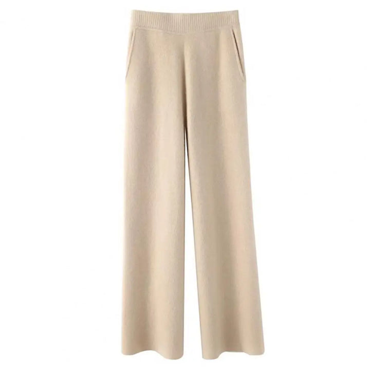 Drape High Waist Wide Leg Trousers For Women Casual Loose Fit, Autumn Winter Trousers