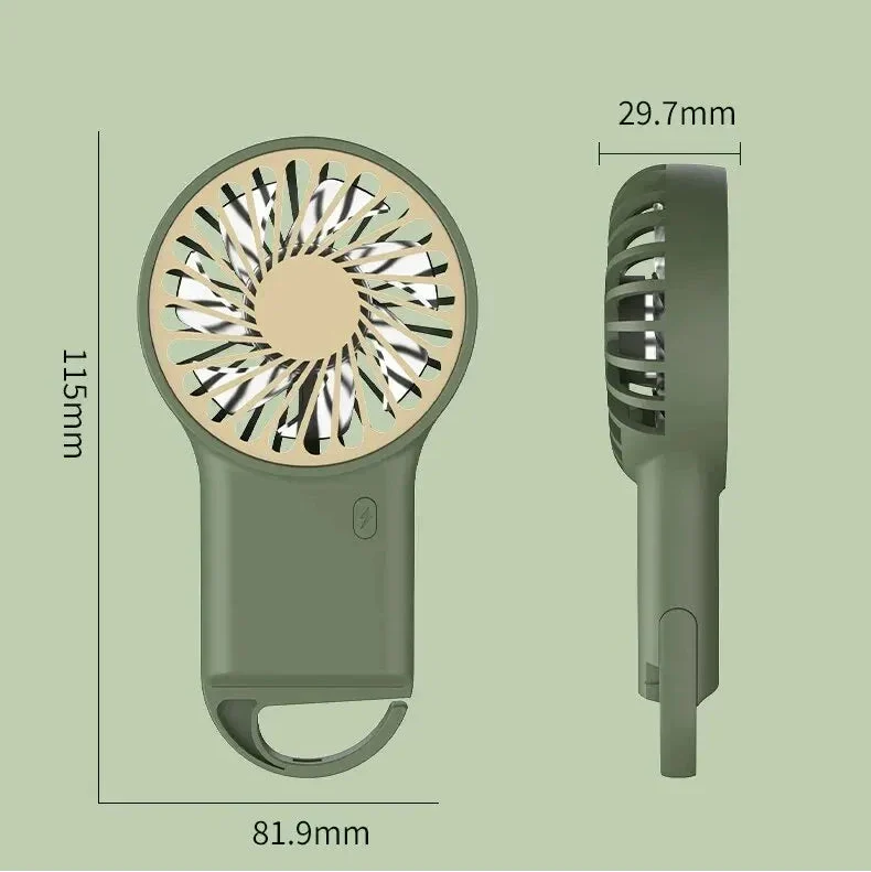 Mini Wind Portable USB Desktop Fan with Hook