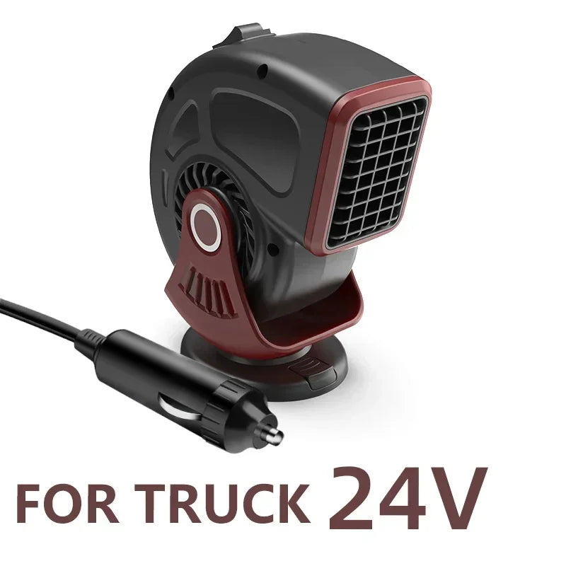 Car Heater Defogger 12V/24V 2-in-1 Heating And Cooling Plug In Windshield Defroster, Winter 2025 Ready