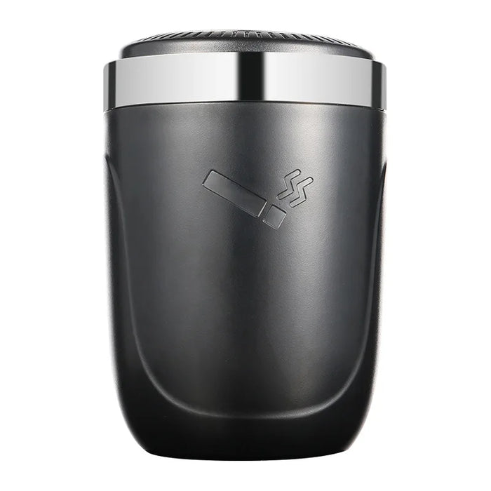 Car Ashtray One-Click Opening with LED Light - Splash Proof Alloy Liner, Automotive Interior Accessory Fall 2026 Gift