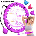 Smart Adjustable Fitness Hula Hoop 24-Section – Waist Massager Weight Loss Cardio Training 2026