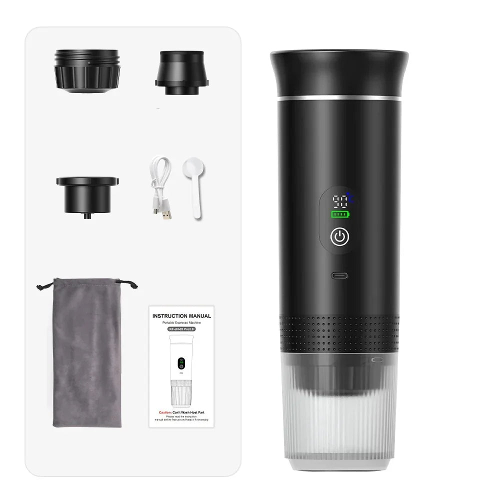Portable Espresso Machine Wireless 3 In 1 Travel Car Camp