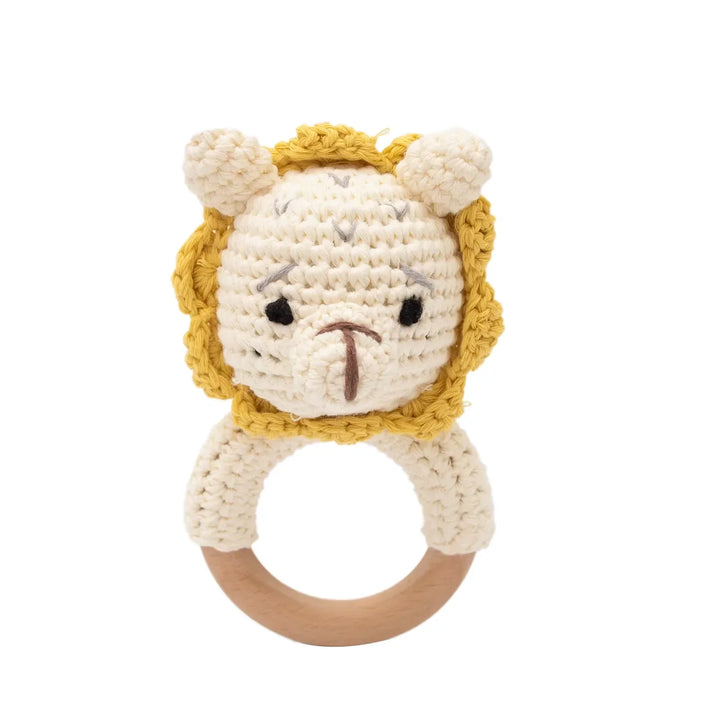 Baby Crochet Rattle Bunny Teether Newborn Sensory Toys
