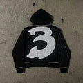 Oversized Relaxed Men Hoodie - Boxy Patchwork, Cotton Street