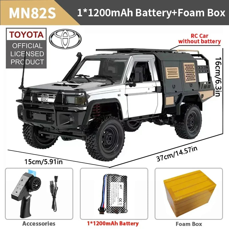 Remote Control Car 1/12 Scale 4WD Off Road RC Pickup Truck Toy For Kids Christmas Gift