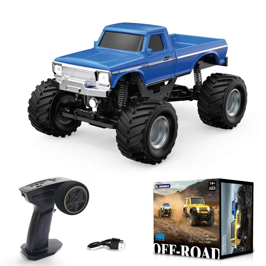 RC Car 1/36 4WD Off-Road Vehicle Light System RTR Hobby Model Fall 2025 Gift Idea