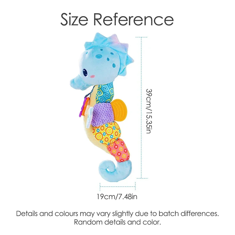 Soft Giraffe Baby Rattle Hanging Plush Newborn Sensory Toys