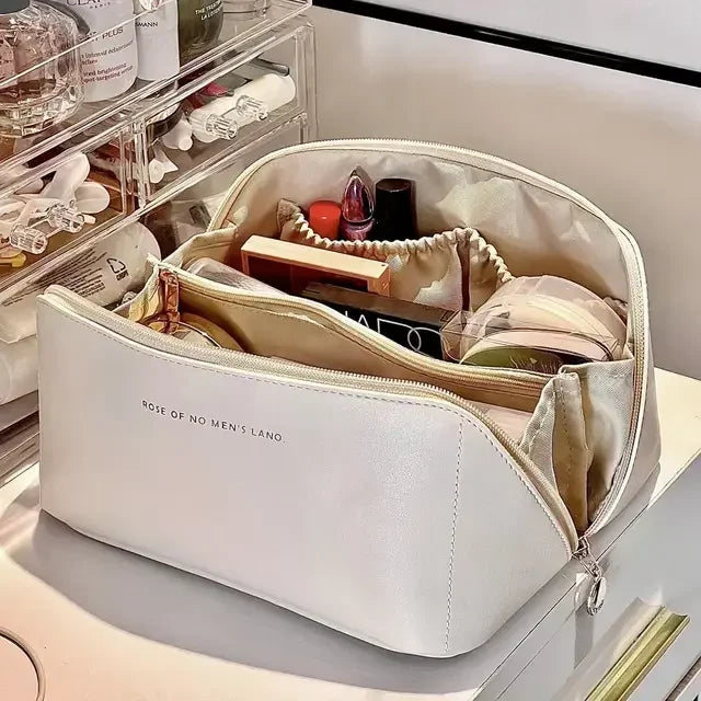 Large Travel Cosmetic Bag For Women - High-Capacity Makeup Organizer Pouch