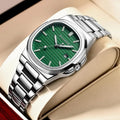 Luxury Quartz Watch Stainless Steel Date Waterproof Luminous