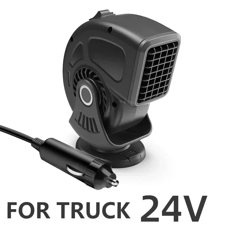 Car Heater Defogger 12V/24V 2-in-1 Heating And Cooling Plug In Windshield Defroster, Winter 2025 Ready