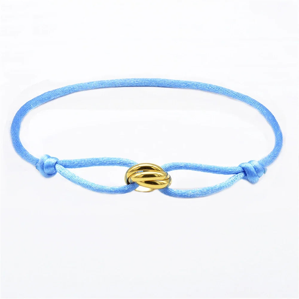 Bracelet Rope Chain Wrap Bracelet Adjustable Unisex jewellery 3 Metal Buckle Fall 2026 Trend Gift