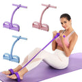 Resistance Band 6 Tube Pedal Puller Fitness Trainer