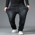 Oversized Relaxed Men's Jeans - High Waist, Stretch Denim