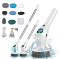 Wireless Rotatable Electric Cleaning Brush - 8 in 1 Household Cleaning Tool for Kitchen & Bathroom