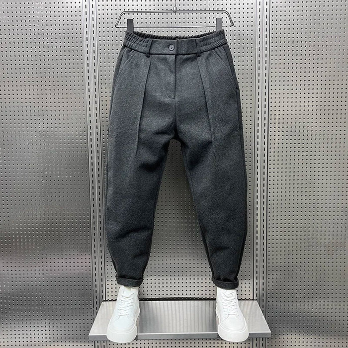 Elegant Mottled Men's Trousers, Premium Fabric, Modern Fit, Versatile Style for Casual and Formal Wear