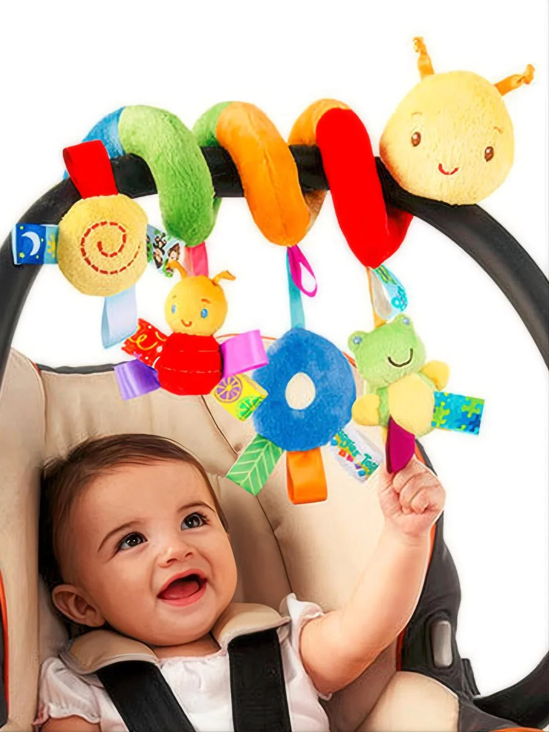 Soft Giraffe Baby Rattle Hanging Plush Newborn Sensory Toys