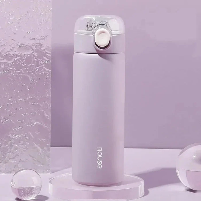 380ml Stainless Steel Vacuum Flask With Straw Girls Thermos