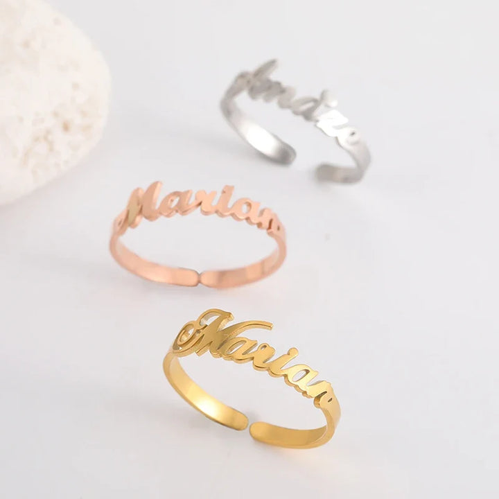 Name Ring Custom Double First Names jewellery For Couples Personalized Gift TikTok Viral Fall 2026
