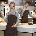 Kitchen Apron Professional Bib Apron Restaurant Work Apron Fall 2025 Waterproof Pockets Durable