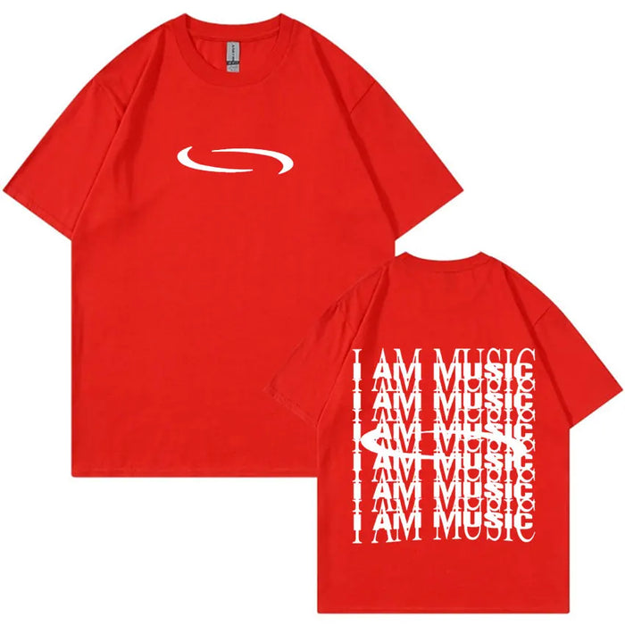 PlayBoi Carti ''I'm Music T-shirt'' Opium Ken Carson Tour Rap Fashion Hip Hop Oversized Tees