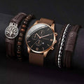 Quartz Watch And Bracelet Set Nylon Band Casual Gift