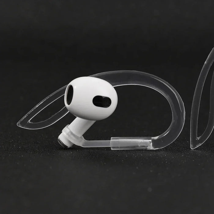 Transparent Silicone Ear Hooks for Airpods Adjustable Anti-Slip Sports Accessories