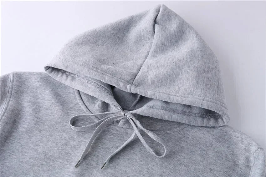 Oversized Unisex Hoodie - Longline Printed, Polyester