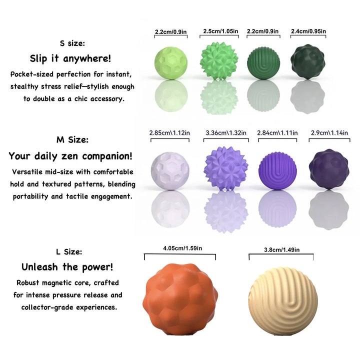 Magnetic Ball Fidget Toy Silicone Sensory Stress Relief