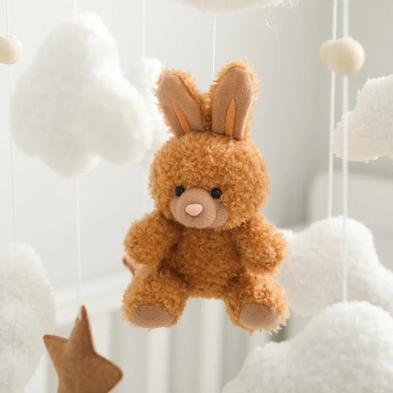 Baby Crib Mobile Wooden Nursery Newborn Sensory Toys