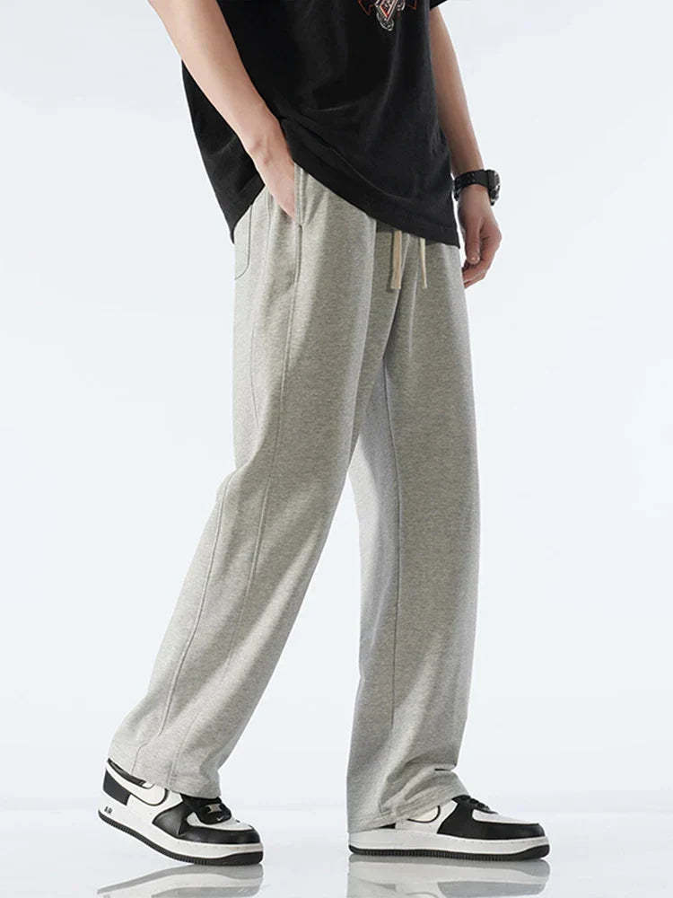 Premium Cotton Joggers for Men and Women, Lightweight Breathable Track Trousers with Adjustable Fit, Casual and Sporty Style