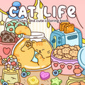 colouring Book Bold-Easy Patterns Cat Life Fall 2025 Gift Relaxation And Stress Relief
