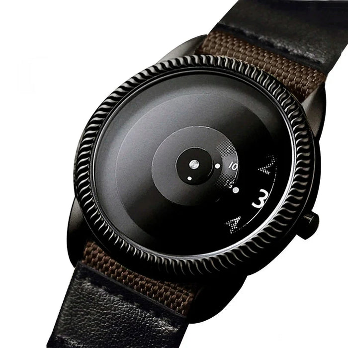 Quartz Handless Watch Canvas Strap Minimalist Style