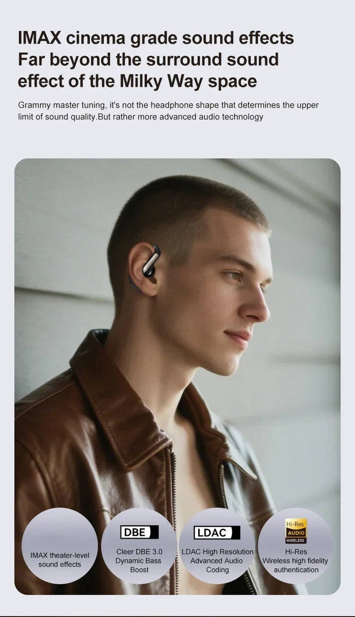AI Translation Earbuds With Noise Canceling Ear Hook Sports