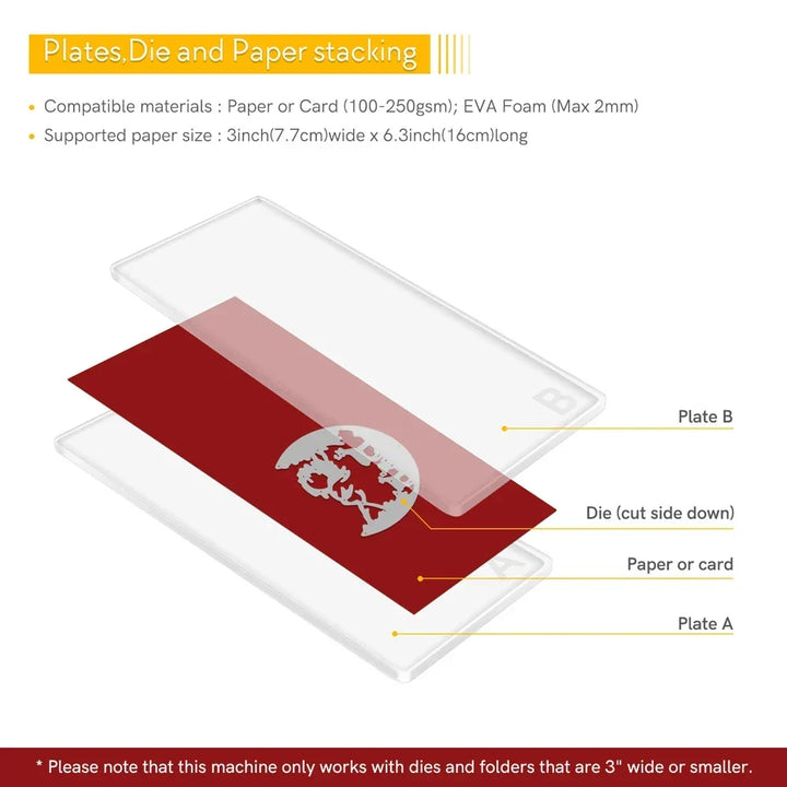 Die Cutting Machine Mini Manual Hand Crank Craft Tool