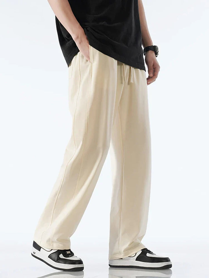 Premium Cotton Joggers for Men and Women, Lightweight Breathable Track Trousers with Adjustable Fit, Casual and Sporty Style