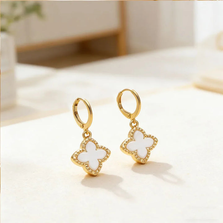 Earrings Four Leaf Clover Pendant Dangle jewellery Gift Idea Spring 2026 Trendy Party Accessory