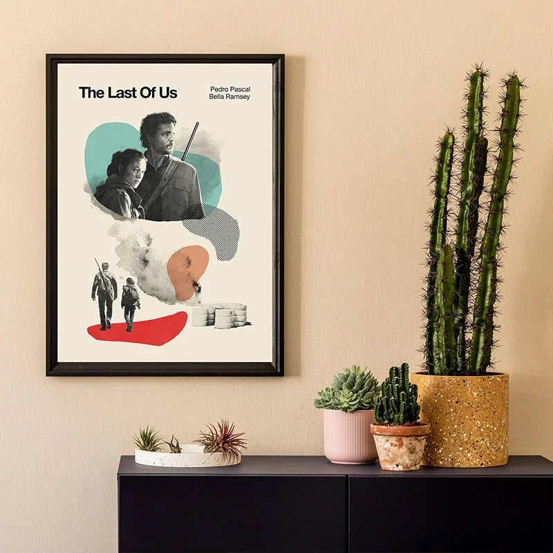 Retro Movie Poster Canvas Collage Mid Century Wall Art
