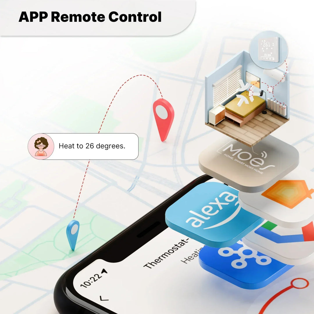 Smart Thermostat Matter WiFi Temperature Controller For Water Boiler Fall 2025 Energy Saving