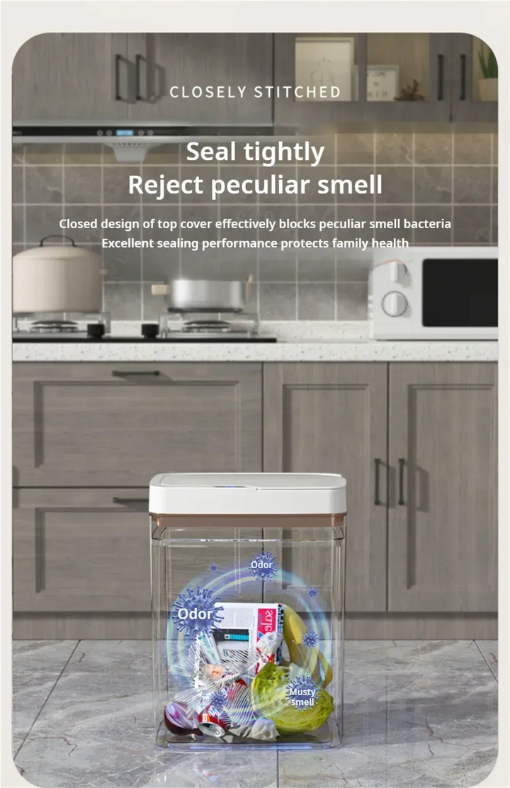 Touchless Smart Sensor Trash Can 15L Waterproof Automatic