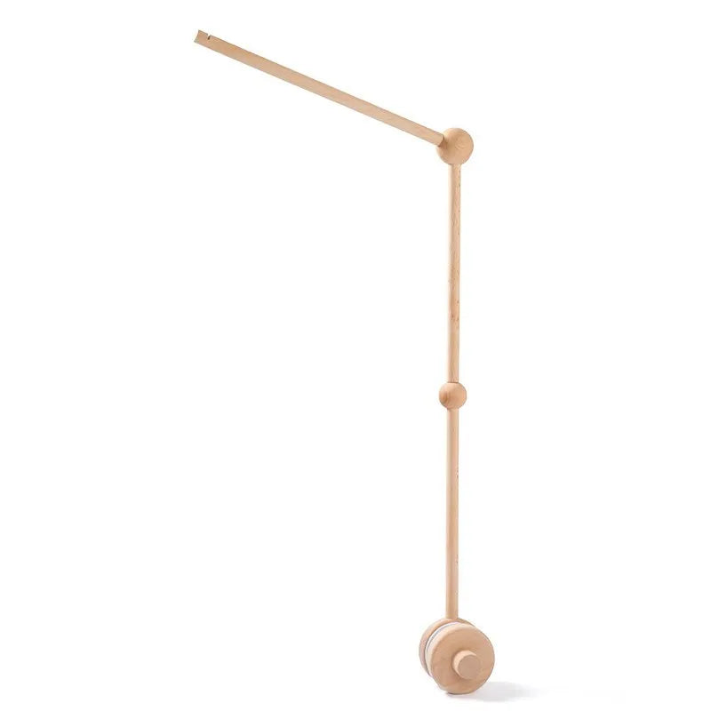 Wooden Crib Mobile Bracket Newborn Sensory Toys Soothing