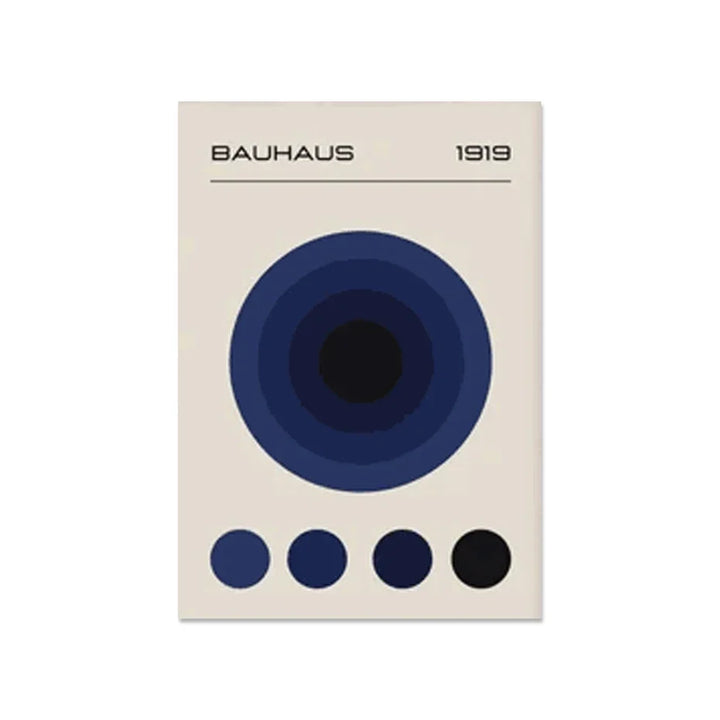 Bauhaus Abstract Geometric Posters Vertical Canvas Art