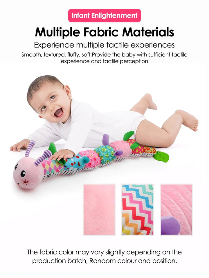 Soft Giraffe Baby Rattle Hanging Plush Newborn Sensory Toys